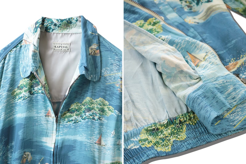 Kapital Kamehame Hareyon Doryzler Jacket Release Info accessories web store drop date pricing blue emerald Hawaii reference 