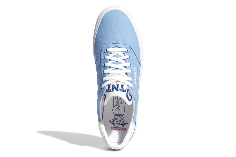 adidas 3MC x Truth Never Told LA Skateboarding Chain Stitching Company Skate Shoe Sneaker Release Information Drop Date May 8 adidas.com Canvas Leather Blue Black Gold Embroidered Collaboration 