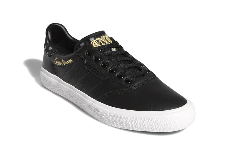 adidas 3MC x Truth Never Told LA Skateboarding Chain Stitching Company Skate Shoe Sneaker Release Information Drop Date May 8 adidas.com Canvas Leather Blue Black Gold Embroidered Collaboration 