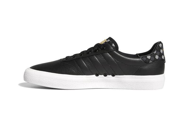 adidas 3MC x Truth Never Told LA Skateboarding Chain Stitching Company Skate Shoe Sneaker Release Information Drop Date May 8 adidas.com Canvas Leather Blue Black Gold Embroidered Collaboration