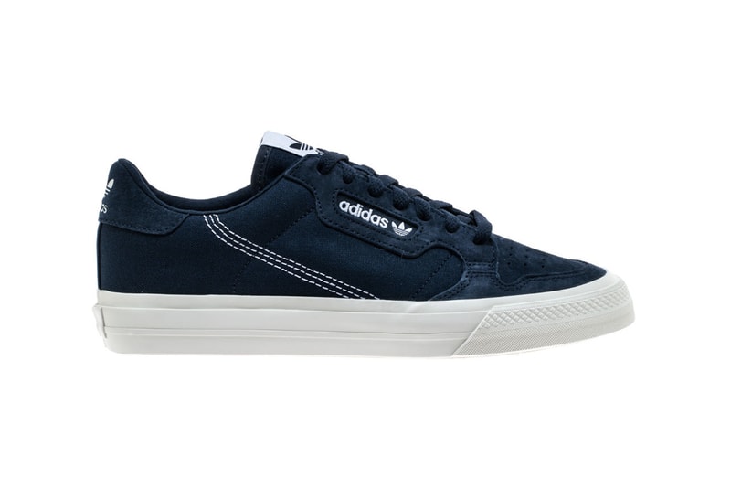 adidas Continental 80 Vulc Vulcanised Sneaker Skateboarding Sole Unit Spring Summer 2019 SS19 Black Navy White Casuals Suede Gum Release Information Drop Date 