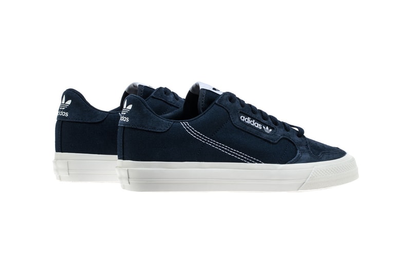 adidas Continental 80 Vulc Vulcanised Sneaker Skateboarding Sole Unit Spring Summer 2019 SS19 Black Navy White Casuals Suede Gum Release Information Drop Date 