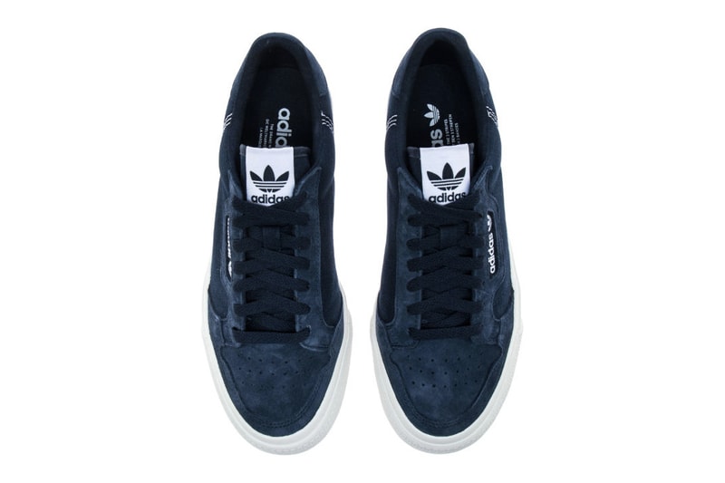 adidas Continental 80 Vulc Vulcanised Sneaker Skateboarding Sole Unit Spring Summer 2019 SS19 Black Navy White Casuals Suede Gum Release Information Drop Date 