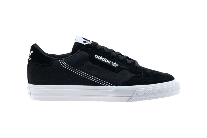 adidas Continental 80 Vulc Vulcanised Sneaker Skateboarding Sole Unit Spring Summer 2019 SS19 Black Navy White Casuals Suede Gum Release Information Drop Date 