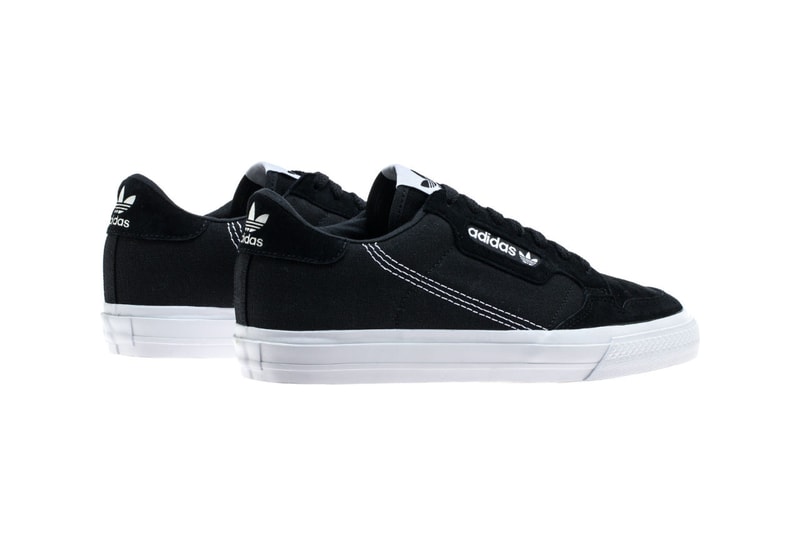 adidas Continental 80 Vulc Vulcanised Sneaker Skateboarding Sole Unit Spring Summer 2019 SS19 Black Navy White Casuals Suede Gum Release Information Drop Date 