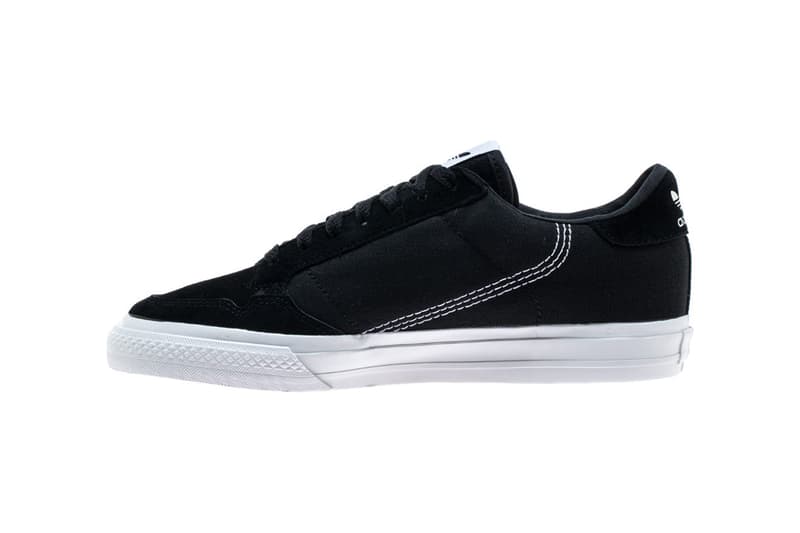 adidas Continental 80 Vulc Vulcanised Sneaker Skateboarding Sole Unit Spring Summer 2019 SS19 Black Navy White Casuals Suede Gum Release Information Drop Date