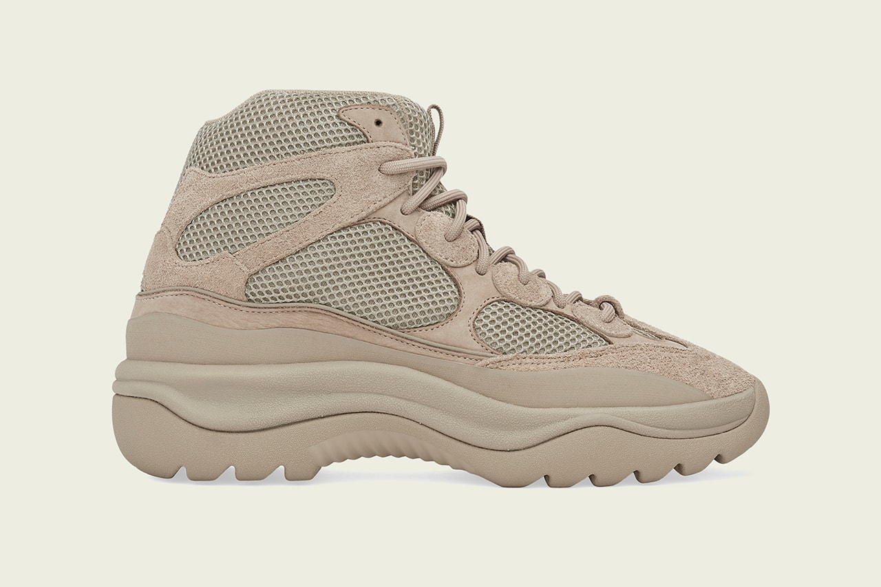 Kanye West adidas Originald YZY DSRT BT Rock Yeezy Desert Boot Season Six Re release mixed material taupe technical release information first look details collaboration