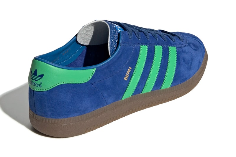 adidas originals city series bern shoes sneakers release dark blue semi flash lime green bluebird colorway 