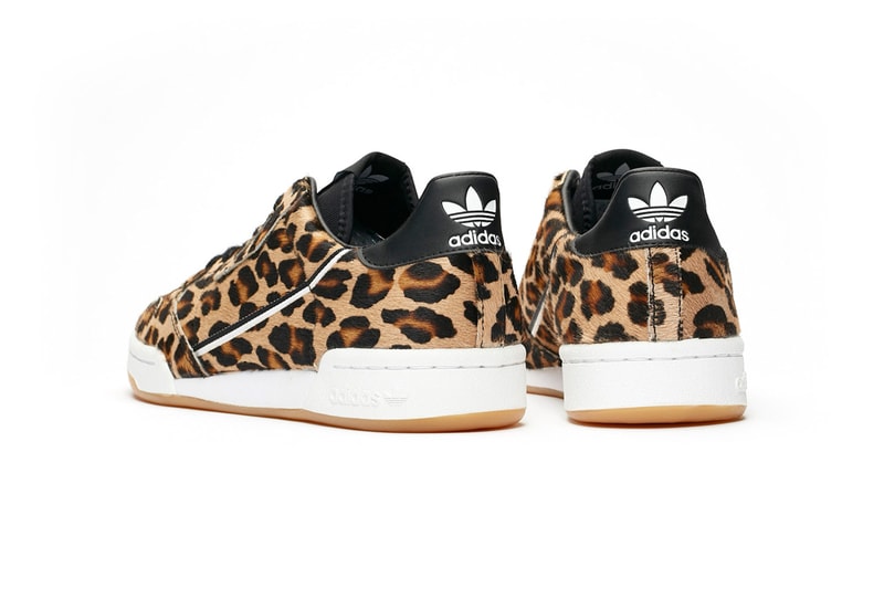 adidas originals continental 80 leopard pony hair sneaker release lowtop lace up