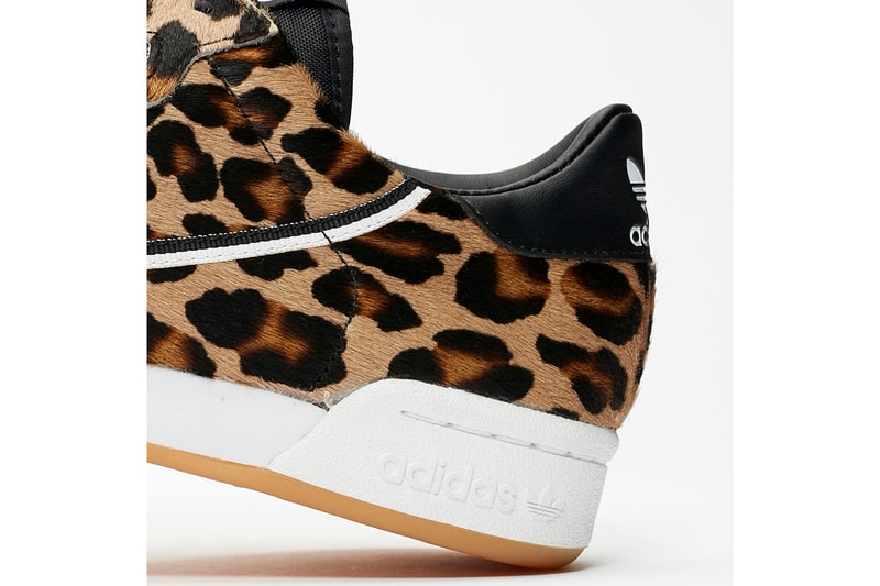 adidas originals continental 80 leopard pony hair sneaker release lowtop lace up