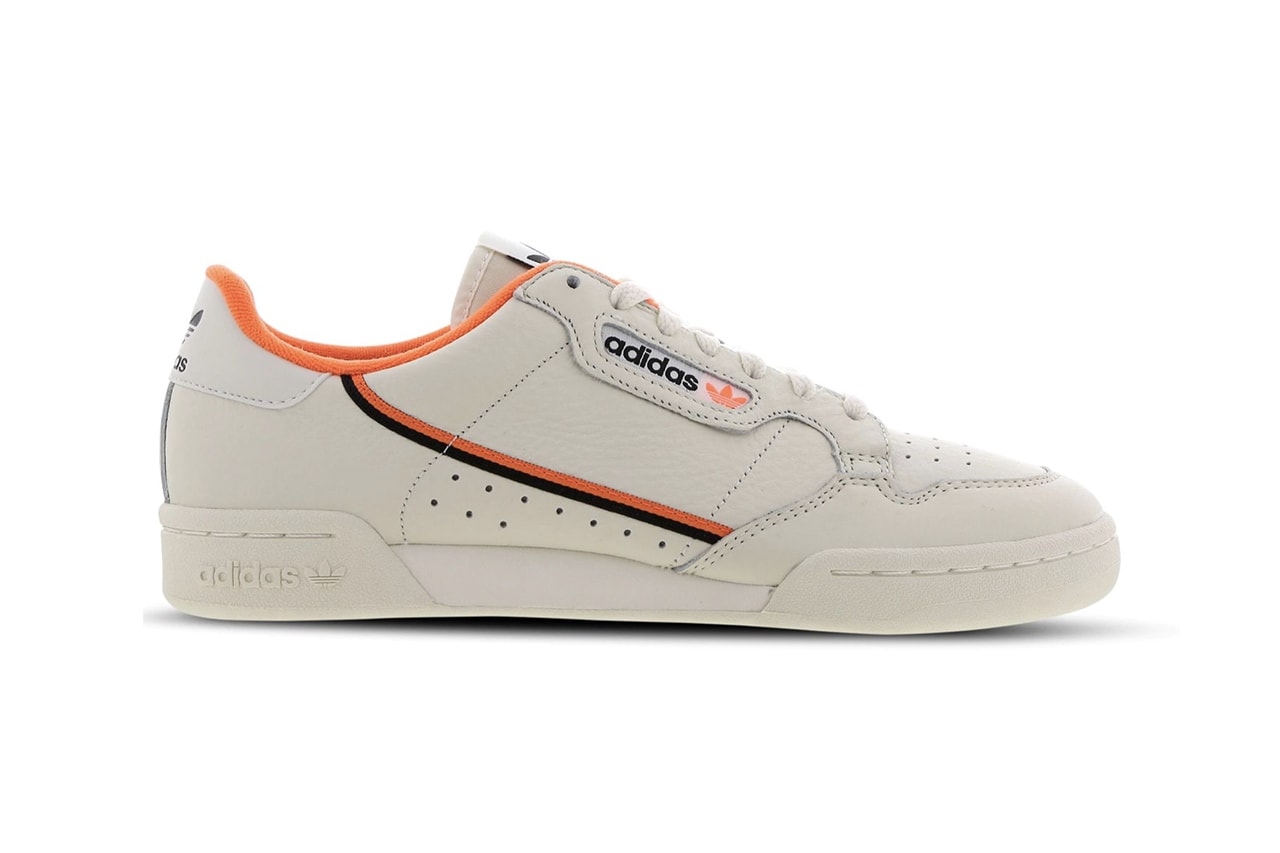 adidas Originals Continental 80 Beige Orange Black Footlocker EU Exclusive Leather Vintage OG Sneaker Release Information Drop Date Footwear SS19 Spring Summer 2019