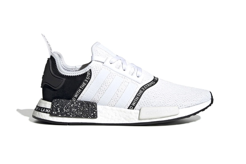 adidas Originals NMD R1 "Speckle Pack" Boost Soft Mesh Suede Printed Sole Unit Runner White Red Black SS19 Spring Summer 2019 Footwear Releaser Sneaker Drop Date Information How To Buy Where To Cop