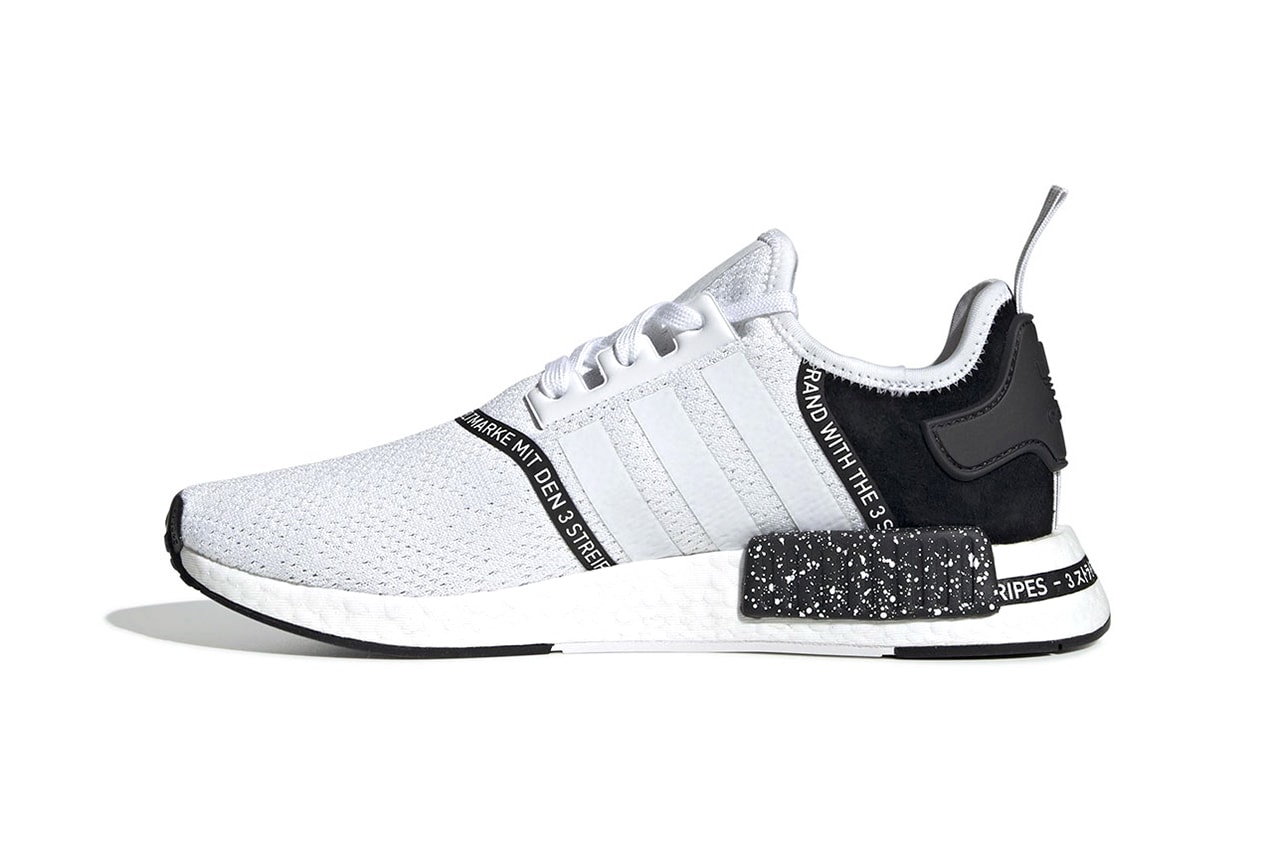 adidas Originals NMD R1 "Speckle Pack" Boost Soft Mesh Suede Printed Sole Unit Runner White Red Black SS19 Spring Summer 2019 Footwear Releaser Sneaker Drop Date Information How To Buy Where To Cop
