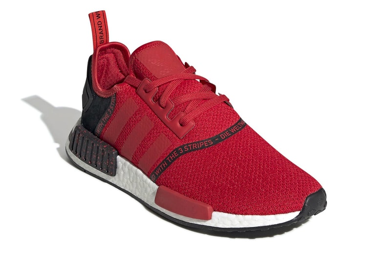 adidas Originals NMD R1 "Speckle Pack" Boost Soft Mesh Suede Printed Sole Unit Runner White Red Black SS19 Spring Summer 2019 Footwear Releaser Sneaker Drop Date Information How To Buy Where To Cop