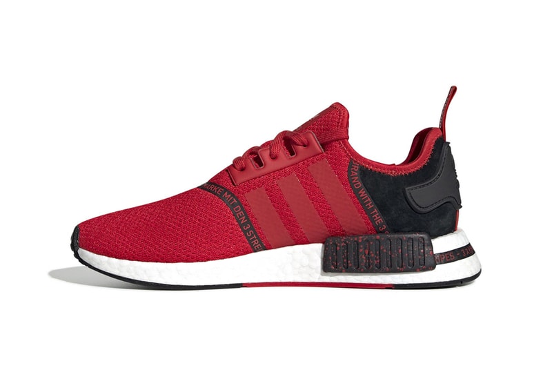 adidas Originals NMD R1 "Speckle Pack" Boost Soft Mesh Suede Printed Sole Unit Runner White Red Black SS19 Spring Summer 2019 Footwear Releaser Sneaker Drop Date Information How To Buy Where To Cop