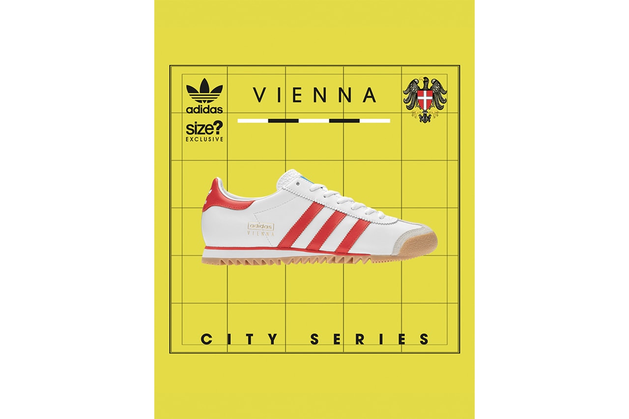 size? X adidas Originals Vienna ‘City Series’ Footwear Exclusive European Series Design Innovation Archive Sneakers Shoes Retail To Buy For Sale Information
