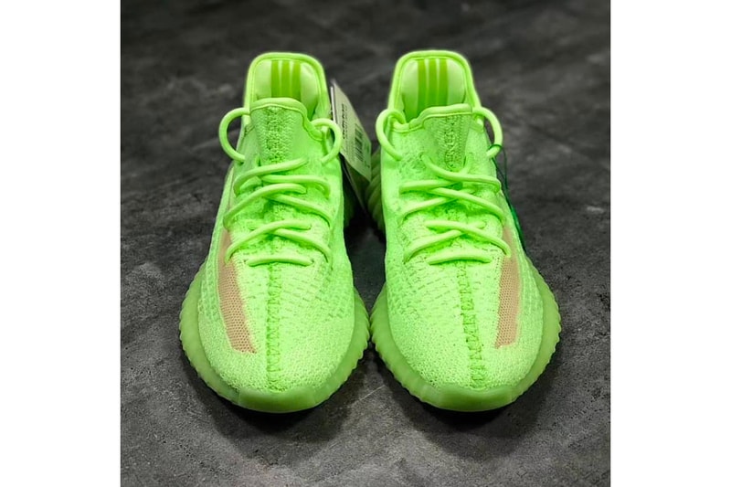  adidas YEEZY Boost 350 V2 Glow In The Dark First Look Neon Green Yellow Kanye West