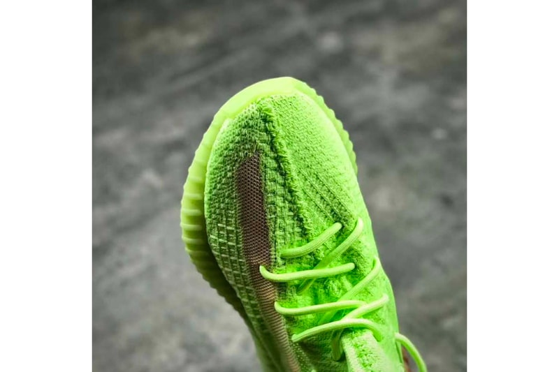  adidas YEEZY Boost 350 V2 Glow In The Dark First Look Neon Green Yellow Kanye West