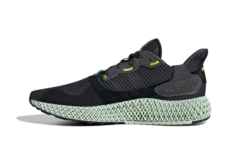 adidas Performance ZX 4000 4D Carbon Semi Solar Yellow Release Date Drop Information How To Cop Where To Buy Sneakersnstuff Footpatrol End Technology Shoe Footwear Sneaker Runner Retro Inspired 2019 April 
