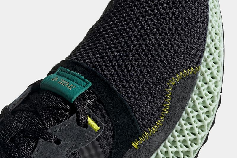 adidas Performance ZX 4000 4D Carbon Semi Solar Yellow Release Date Drop Information How To Cop Where To Buy Sneakersnstuff Footpatrol End Technology Shoe Footwear Sneaker Runner Retro Inspired 2019 April