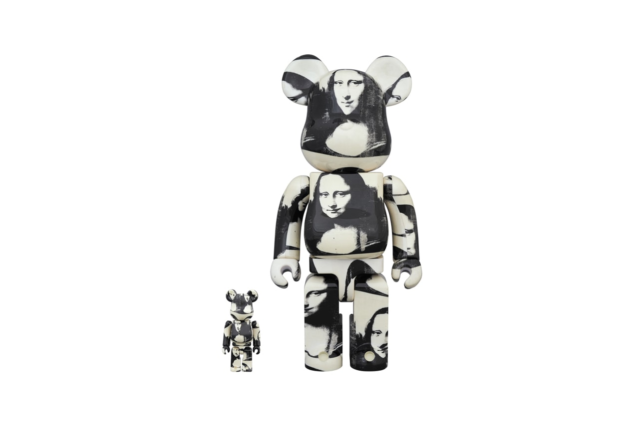 andy warhol double mona lisa medicom toy bearbrick figure collectible edition artworks