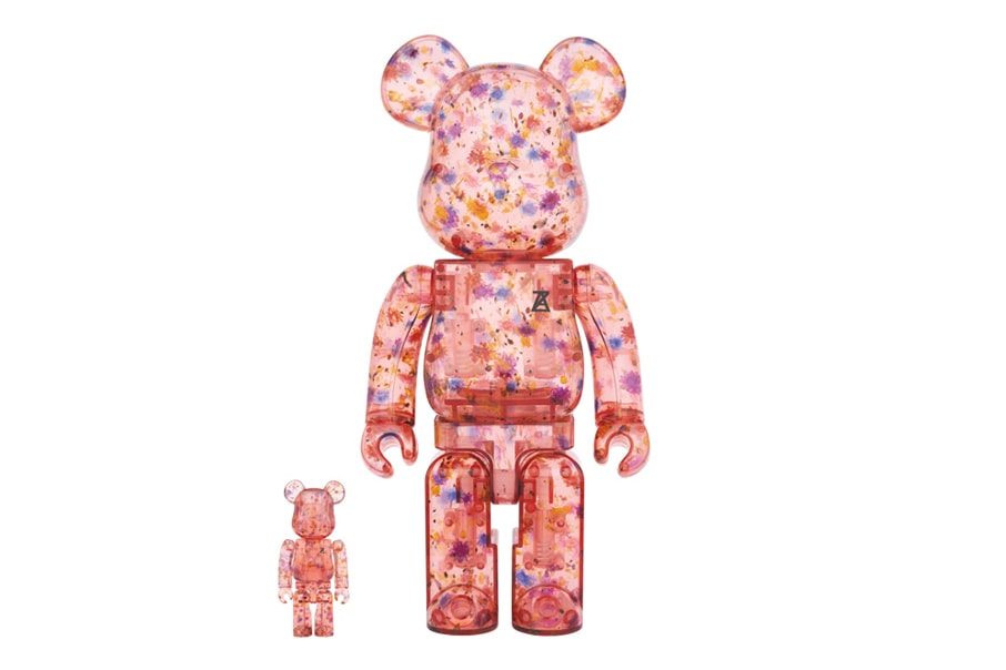 ANREALAGE x Medicom Toy BE@RBRICK bearbrick Dry Flower clear red 100% & 400% release