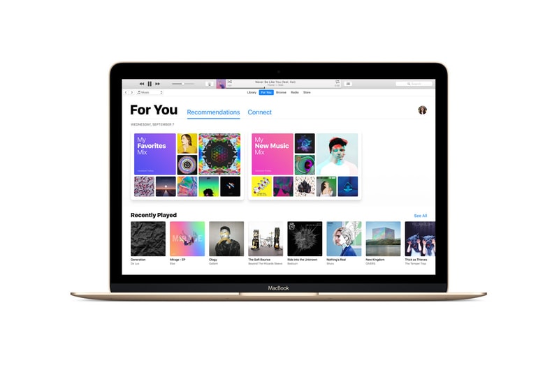 Apple iTunes Three Apps Music TV Podcast Books macOS iOS iPhone Macbook