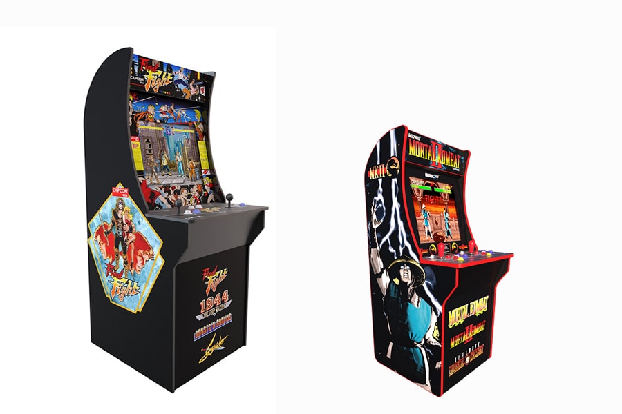 Arcade1UP Tastemakers LLC Countercades 4-ft gaming machine personal device retro titles old school Golden Tee Mortal Kombat Space Invaders Karate Champ