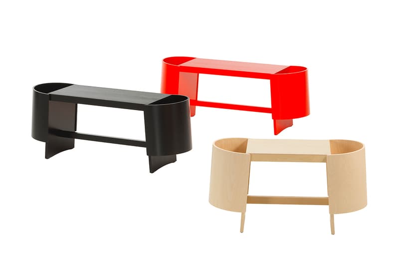 Artek FIN/JPN Friendship Collection Milan Design Week 2019 home interior goods accessories furniture stool book Jo Nagasaka ColoRing COMPANY Secrets of Finland Kirsikankukka pattern Pieces of Aalto Akira Minagawa Koichi Futatsumata Kiulu Bench Stool 60, Bench 153B and Tea Trolley 901