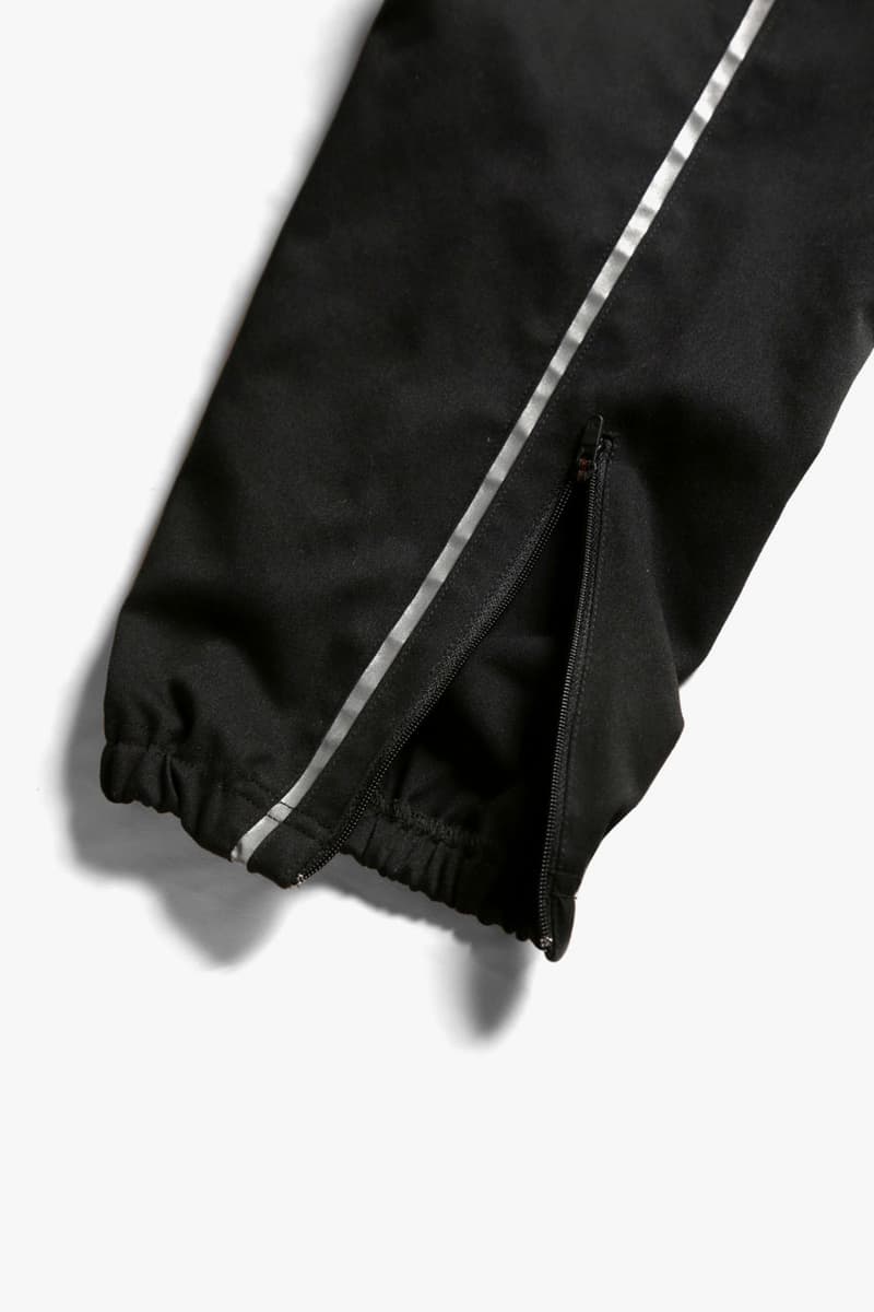 AWGE NEEDLES Spring Summer 2019 Capsule Collection Nepenthes A$AP Rocky Run-up Popover Jacket Side Line Seam Pocket Easy Pants Track Piping Classic Pullover Hoodie String Sweat black pink purple red grey black second