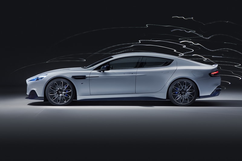 Aston Martin Rapide E Electric Supercar Four Door Saloon 2019 Redesign Engine Power Tesla Competitor Two e-motors 65kWh 700 lb-ft torque 604bhp 200 mile range