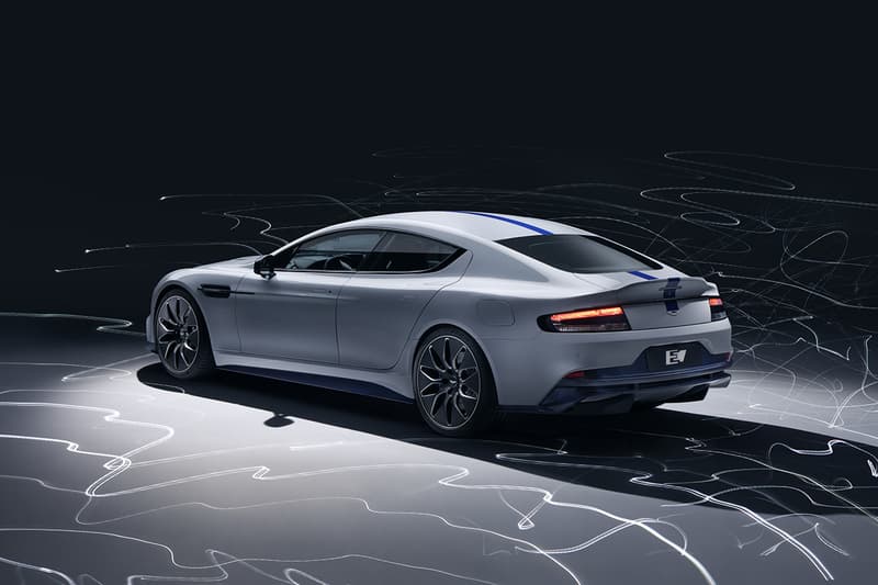 Aston Martin Rapide E Electric Supercar Four Door Saloon 2019 Redesign Engine Power Tesla Competitor Two e-motors 65kWh 700 lb-ft torque 604bhp 200 mile range