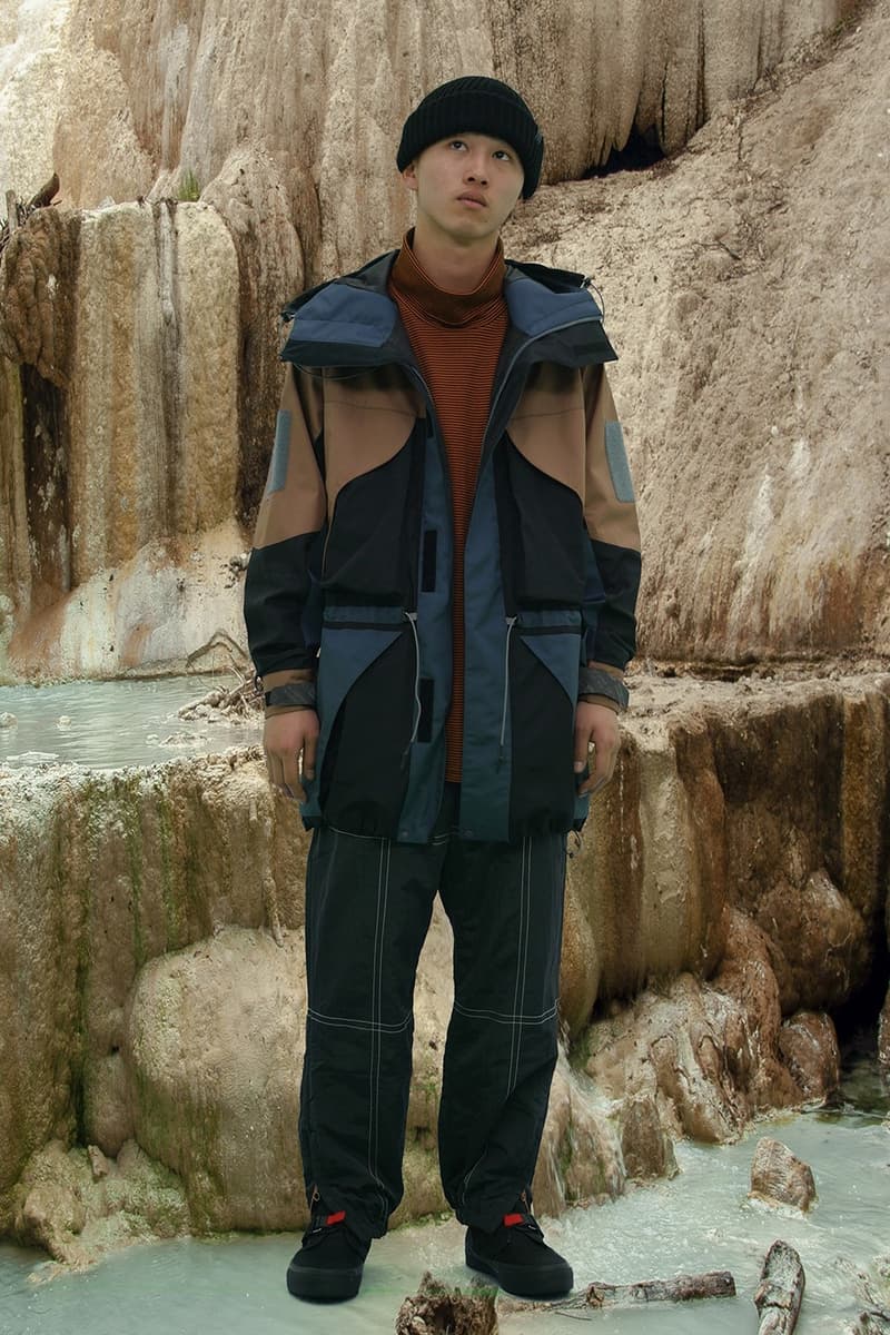BAL Drops Post-War Avant-Garde Inspired Fall/Winter 2019 Lookbook Fashion Japanese Streetwear Jose Parla Nylon Metal Technology Moisture-Permeable Three-Layer Fabric Polyester Material Bonded Fleece Material With Enhanced Wind Resistance.