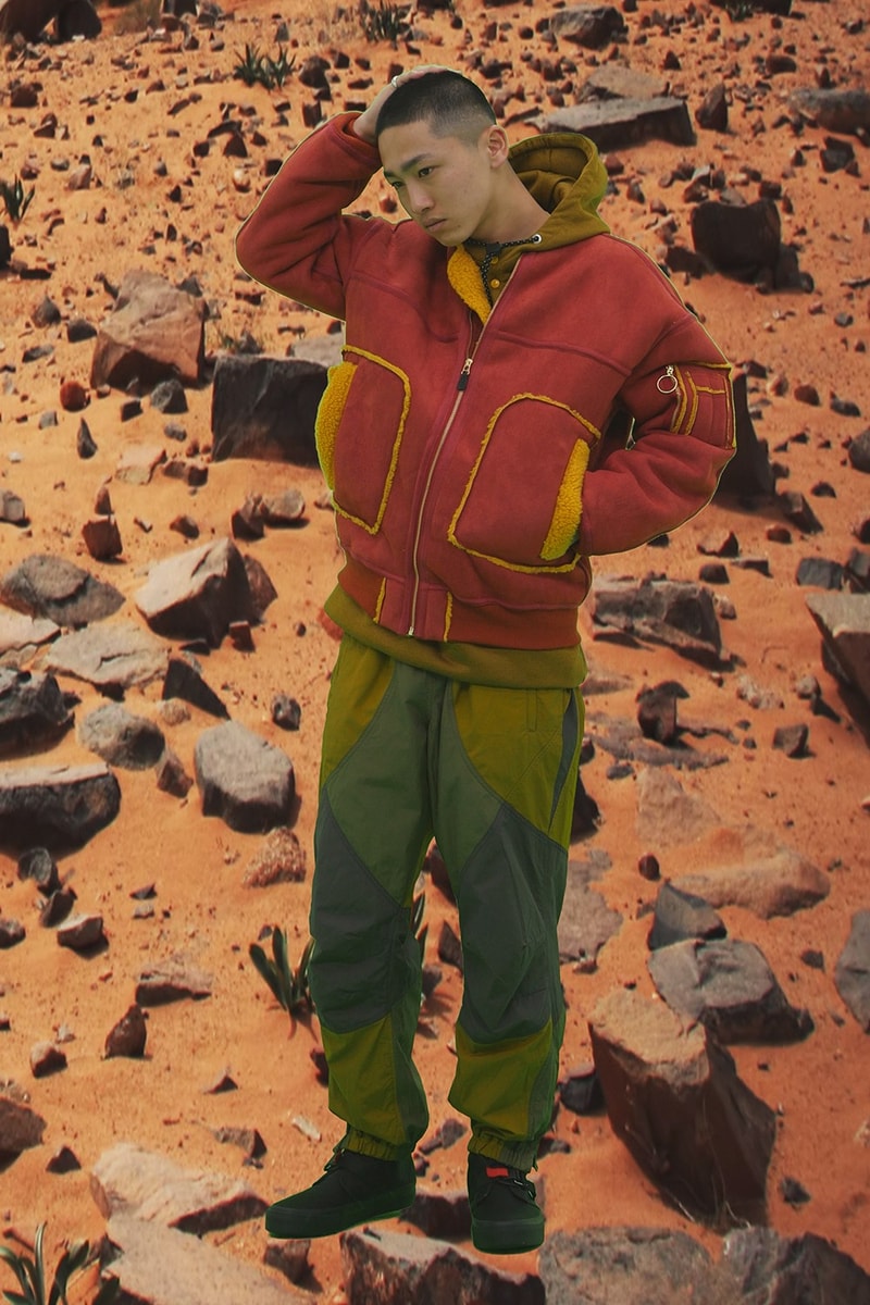 BAL Drops Post-War Avant-Garde Inspired Fall/Winter 2019 Lookbook Fashion Japanese Streetwear Jose Parla Nylon Metal Technology Moisture-Permeable Three-Layer Fabric Polyester Material Bonded Fleece Material With Enhanced Wind Resistance.