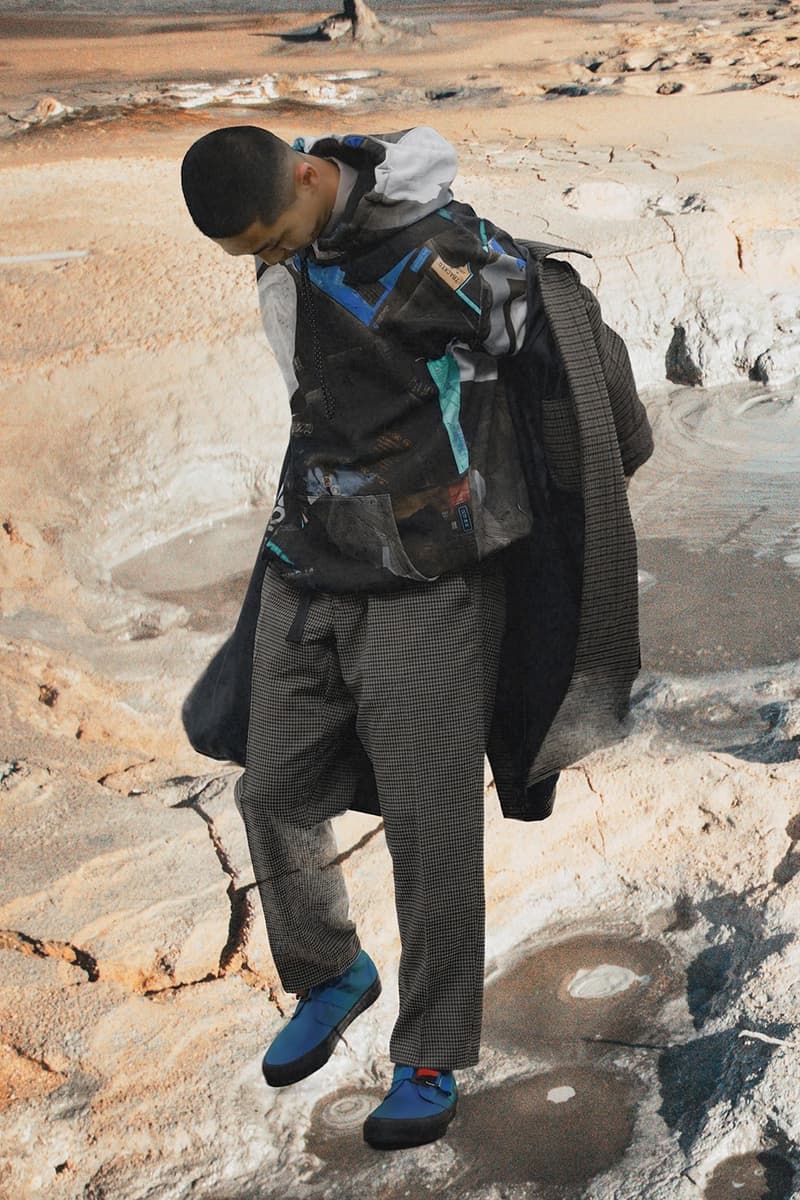 BAL Drops Post-War Avant-Garde Inspired Fall/Winter 2019 Lookbook Fashion Japanese Streetwear Jose Parla Nylon Metal Technology Moisture-Permeable Three-Layer Fabric Polyester Material Bonded Fleece Material With Enhanced Wind Resistance.