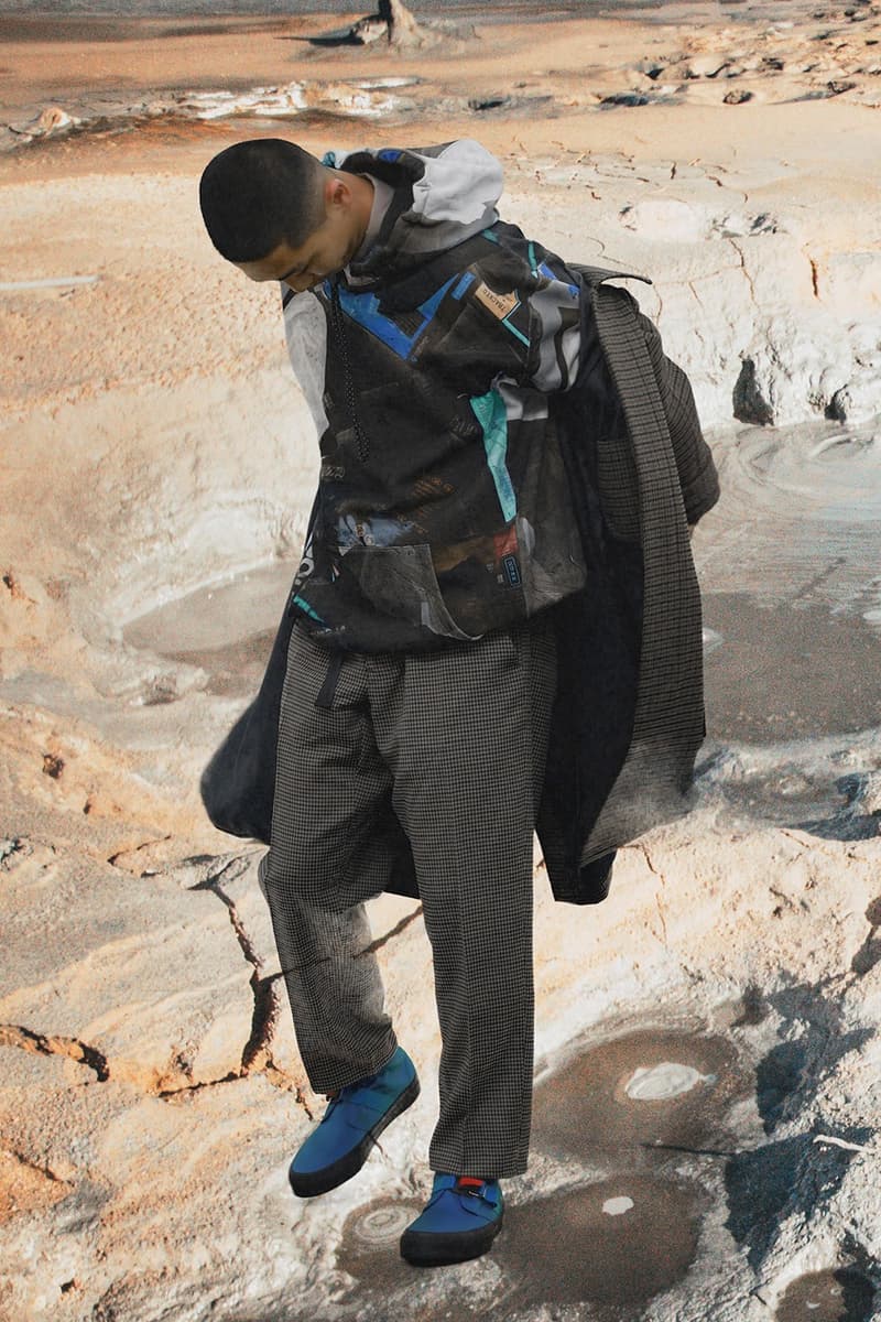 BAL Drops Post-War Avant-Garde Inspired Fall/Winter 2019 Lookbook Fashion Japanese Streetwear Jose Parla Nylon Metal Technology Moisture-Permeable Three-Layer Fabric Polyester Material Bonded Fleece Material With Enhanced Wind Resistance.