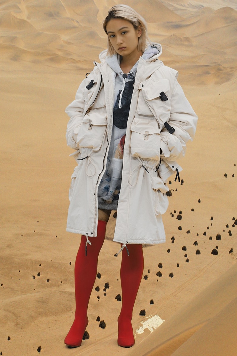 BAL Drops Post-War Avant-Garde Inspired Fall/Winter 2019 Lookbook Fashion Japanese Streetwear Jose Parla Nylon Metal Technology Moisture-Permeable Three-Layer Fabric Polyester Material Bonded Fleece Material With Enhanced Wind Resistance.
