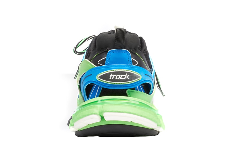 balenciaga track trainer green blue release spring summer 2019 