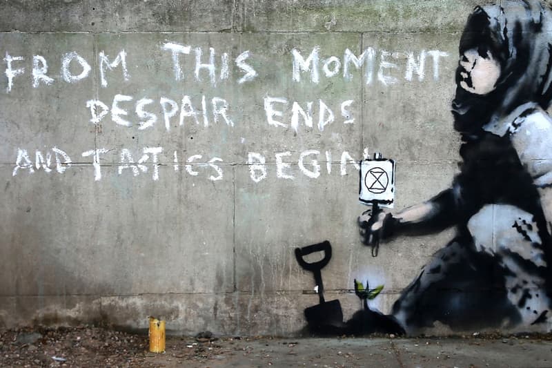 banksy extinction rebellion marble ach london artworks street art