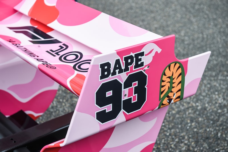 BAPE x Formula One Racing Car Pink ABC Camo a bathing ape f1 shanghai grand prix 2019 Formula 1 Heineken China Grand Prix