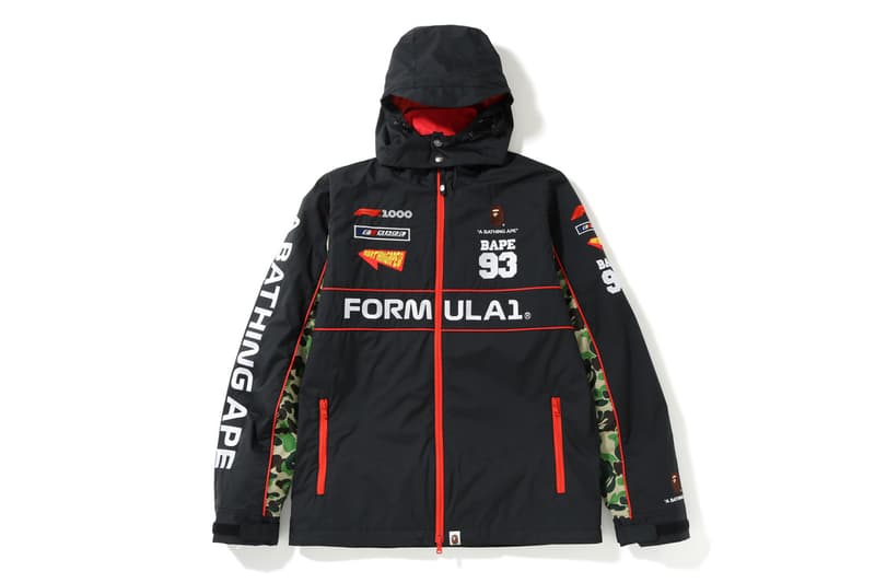 BAPE x F1 Jacket and Helmet Giveaway 1st camo formula 1 racing japan a bathing ape
