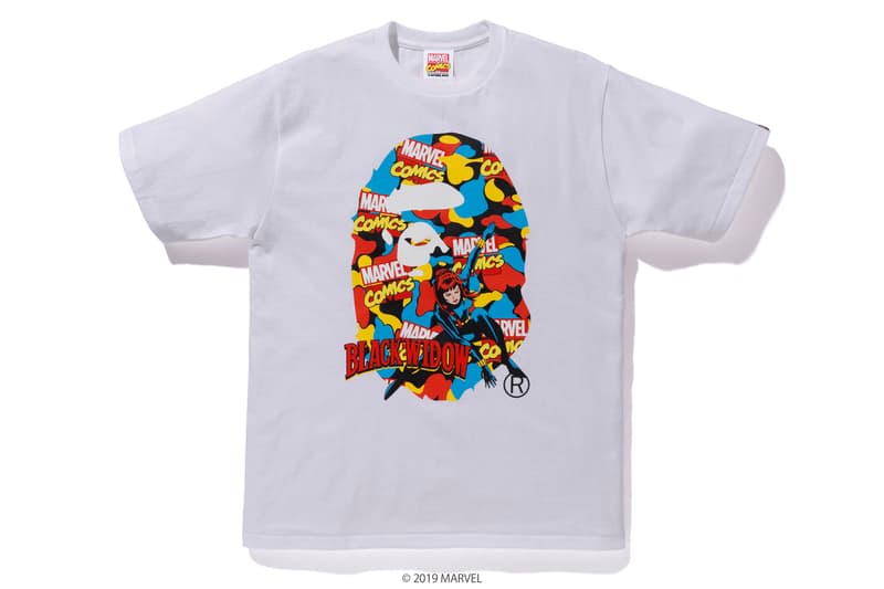 BAPE x Marvel Comics Collaboration Spring summer 2019 collection iron man captain america the hulk black widow accessories baby milo 