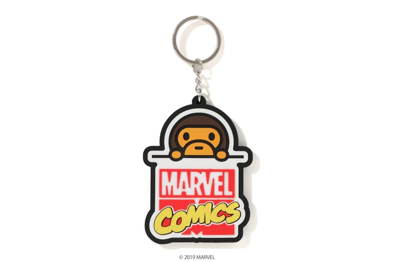 BAPE x Marvel Comics Collaboration Spring summer 2019 collection iron man captain america the hulk black widow accessories baby milo