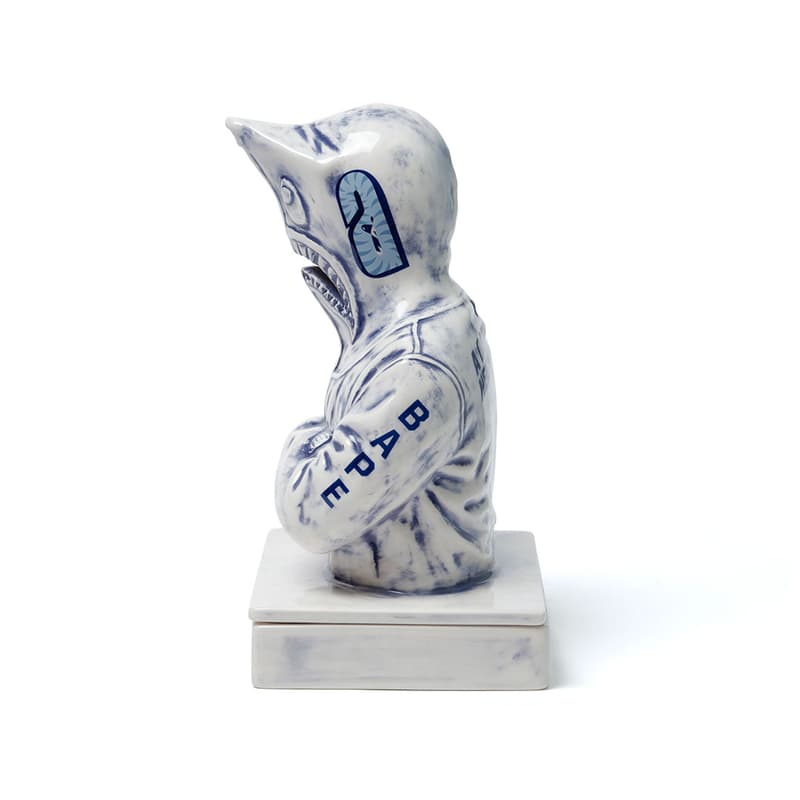 BAPE NEIGHBORHOOD Shark Hoodie Incense Chamber Release a bathing ape white blue porcelain attack