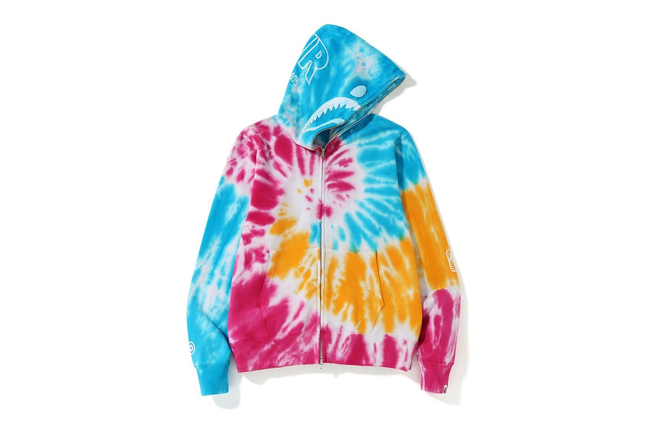 bape colourful hoodie