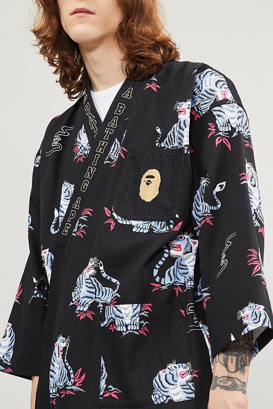 BAPE Tiger Print Kimono Selfridges Exclusive