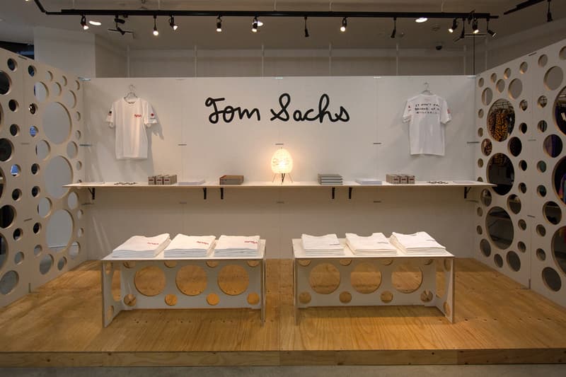 tom sachs beams tokyo pop up shop merchandise apparel tees clothing collaboration