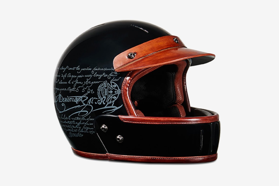 Berluti Custom Triumph Motorcycle at Sotheby's auction bonneville t120 racing leather bespoke