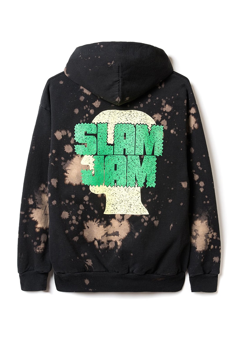 Brain Dead x Slam Jam Hand-Dyed Capsule Collaboration sweater sweatpants tee shirt logo jason wright bleach splatter
