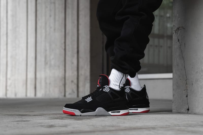 jordan bred on feet